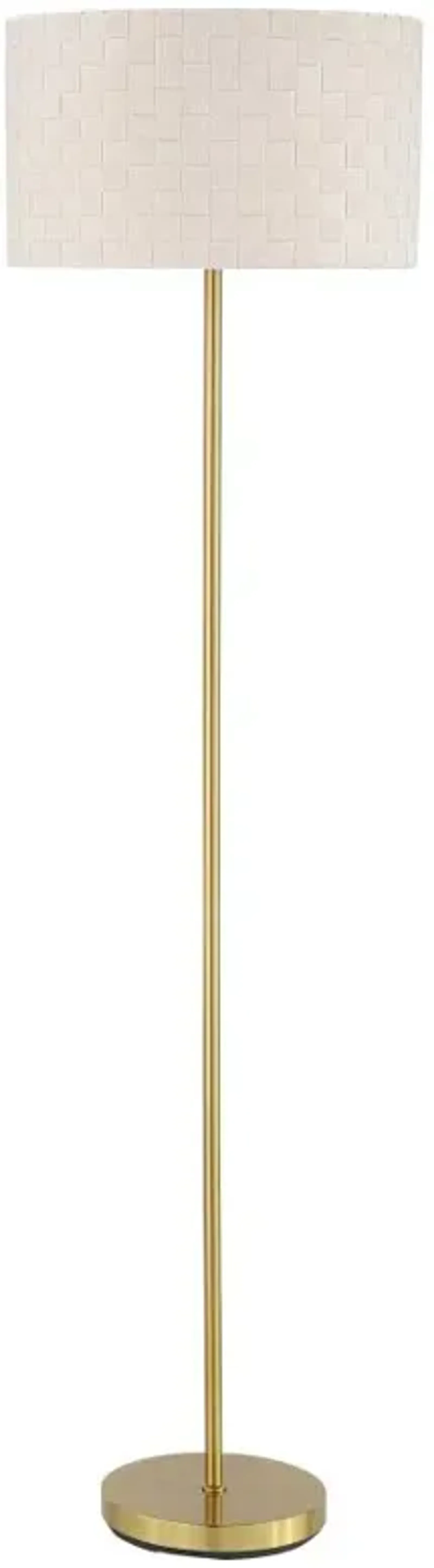 Ramiro Drum Shade Floor Lamp Gold