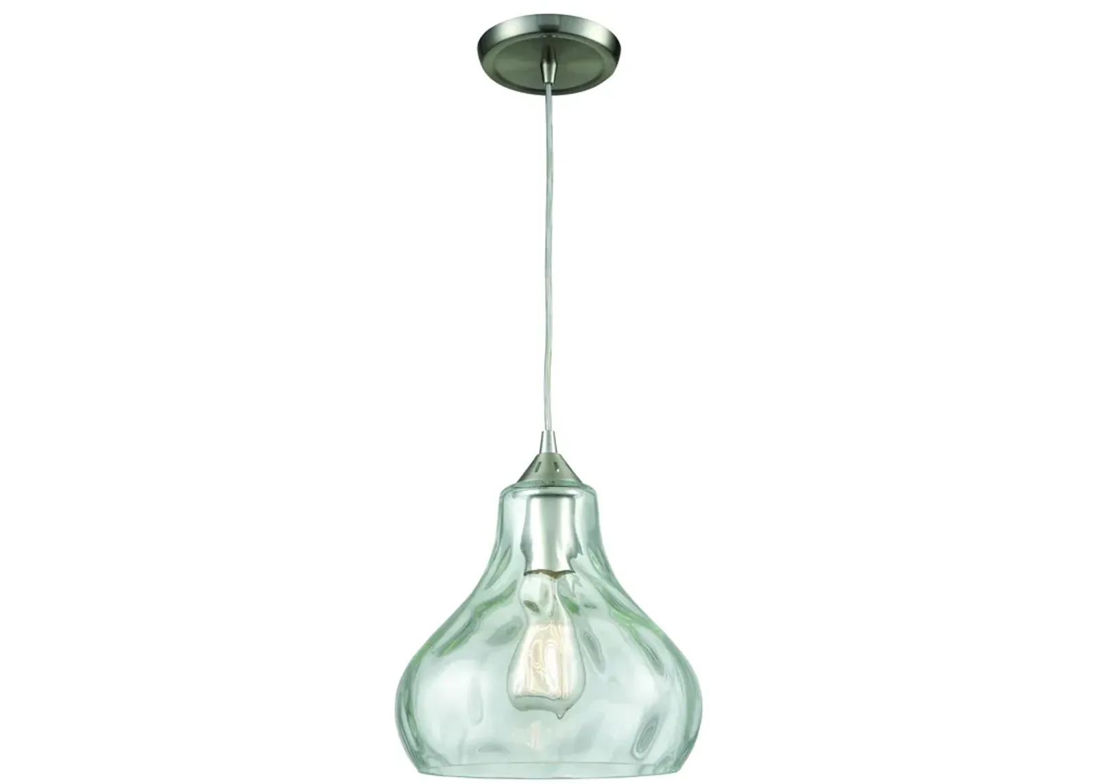 Belmont 10" Wide 1-Light Mini Pendant - Satin Nickel