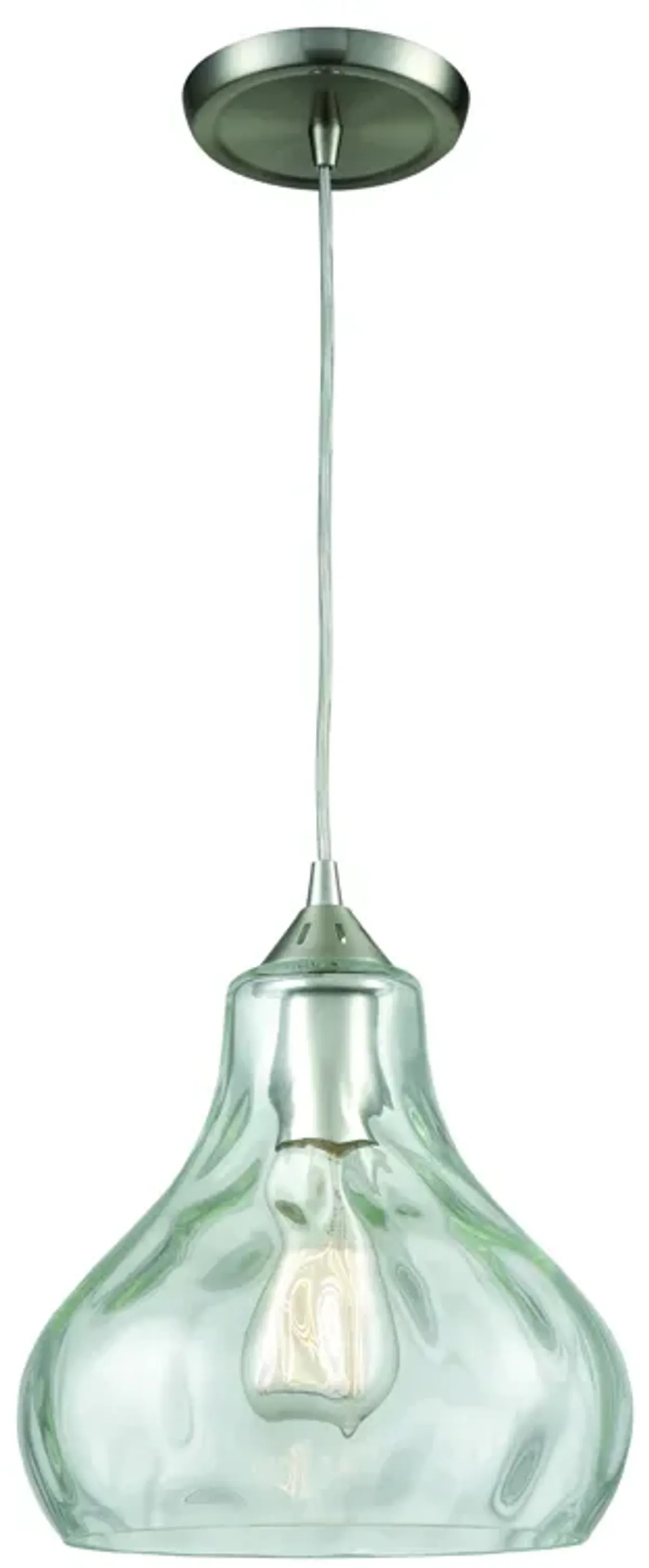 Belmont 10" Wide 1-Light Mini Pendant - Satin Nickel