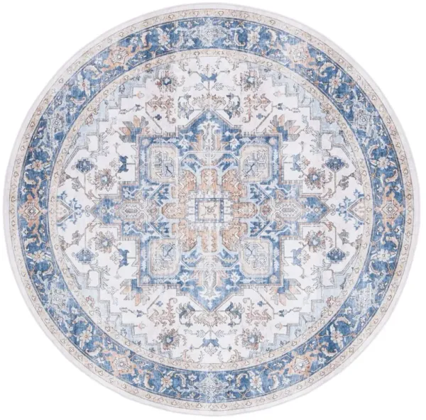 ARIZONA 523 BLUE  6' x 6' Round Round Rug