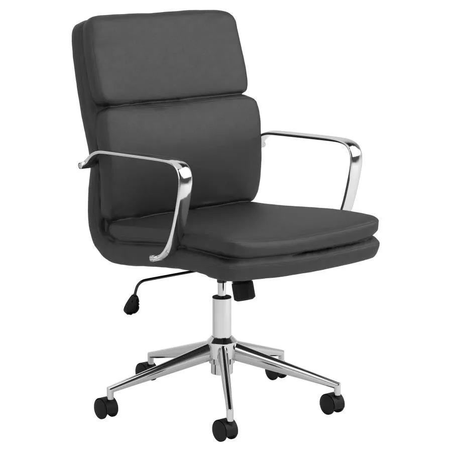 Adamstown Standard Back Upholstered Office Chair Black