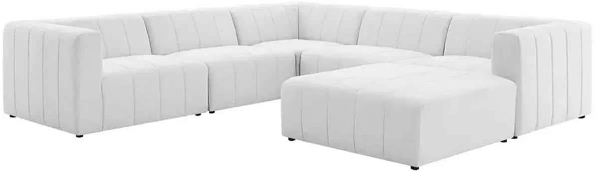 Bartlett Upholstered Fabric 6-Piece Sectional Sofa