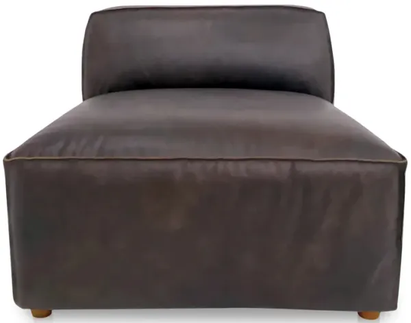 Form Slipper Chair Espresso Brown Leather