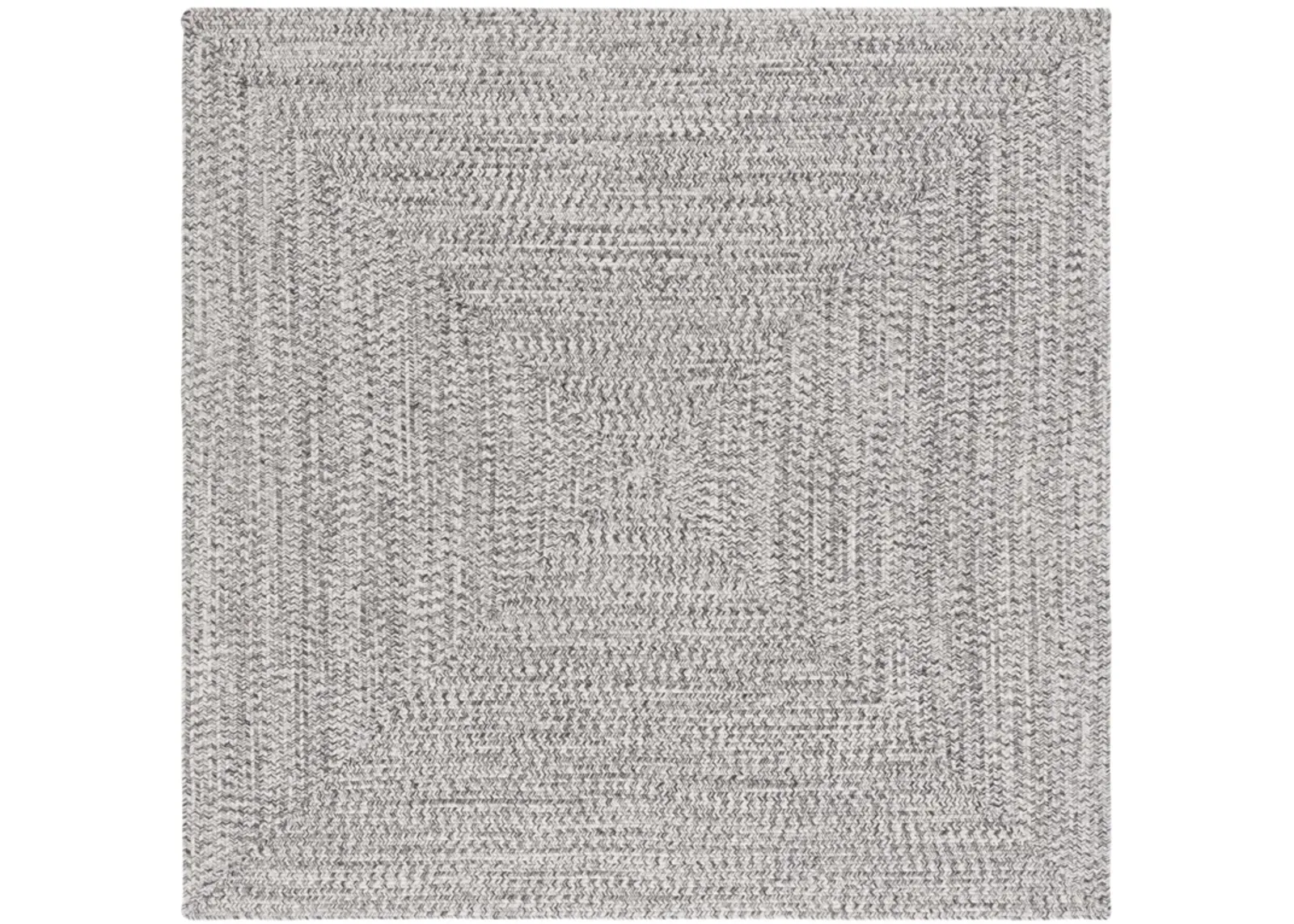 BRAIDED 201 GREY  7' x 7' Square Square Rug