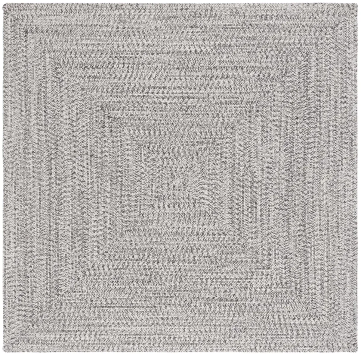 BRAIDED 201 GREY  7' x 7' Square Square Rug