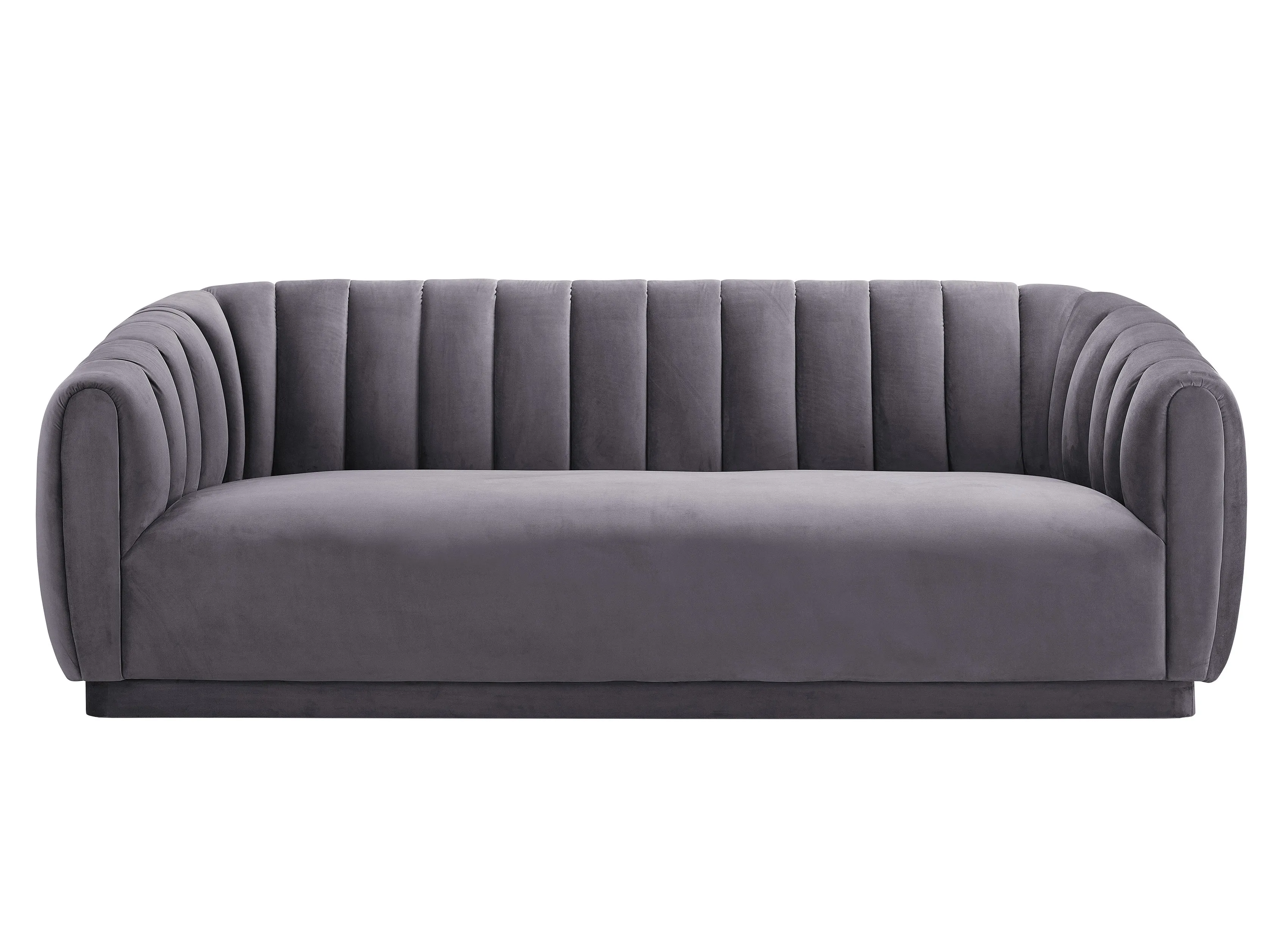 Arno Grey Velvet Sofa