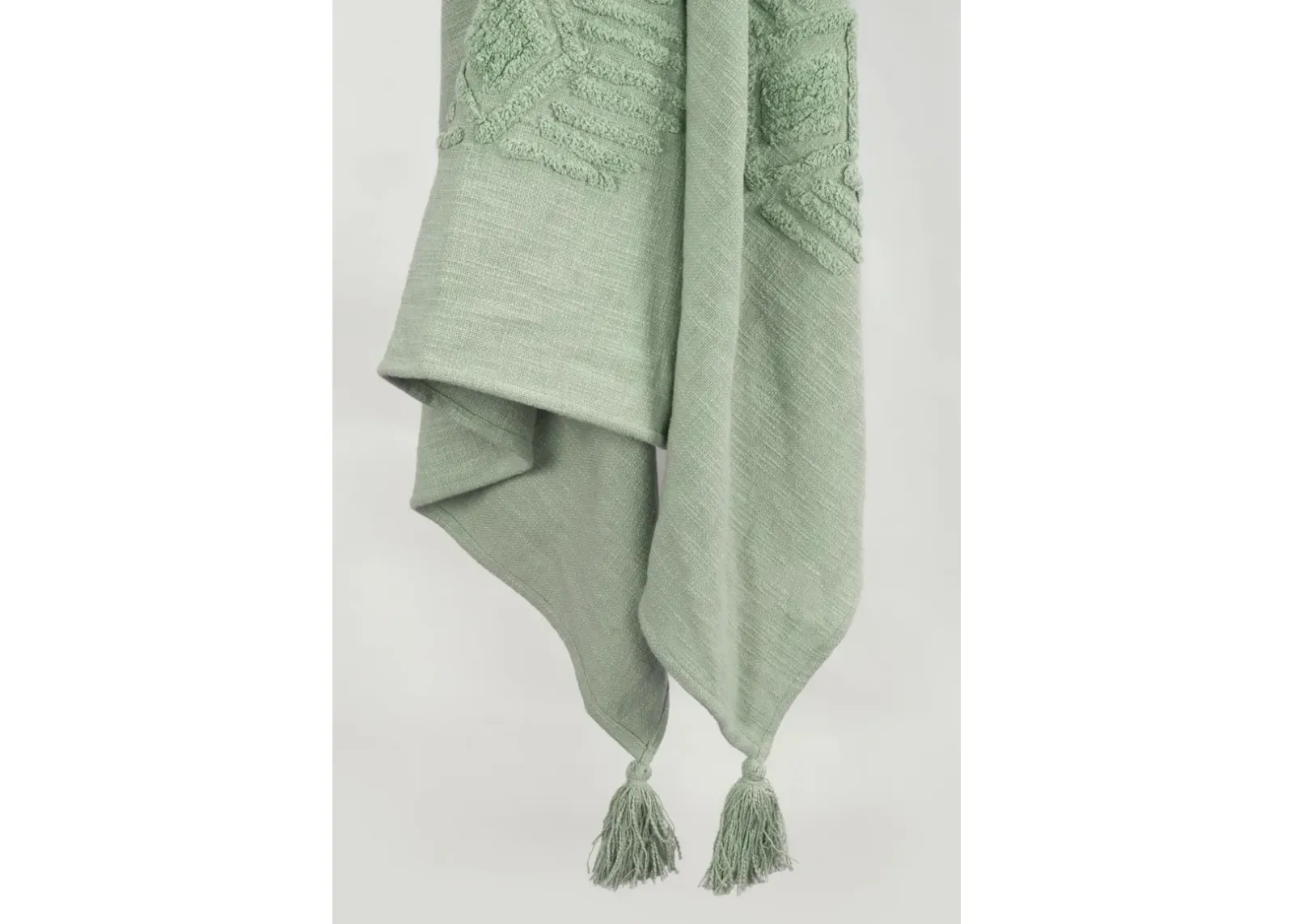 Ikat Lite Green Throw