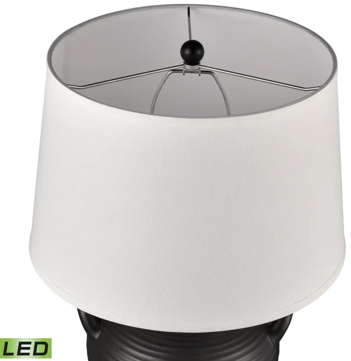 Oxford 25'' High 1-Light Table Lamp - Black - Includes LED Bulb