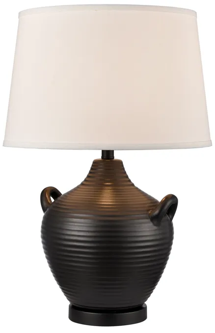 Oxford 25'' High 1-Light Table Lamp - Black - Includes LED Bulb