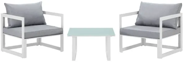 Fortuna 3 Piece Outdoor Patio Sectional Sofa Set