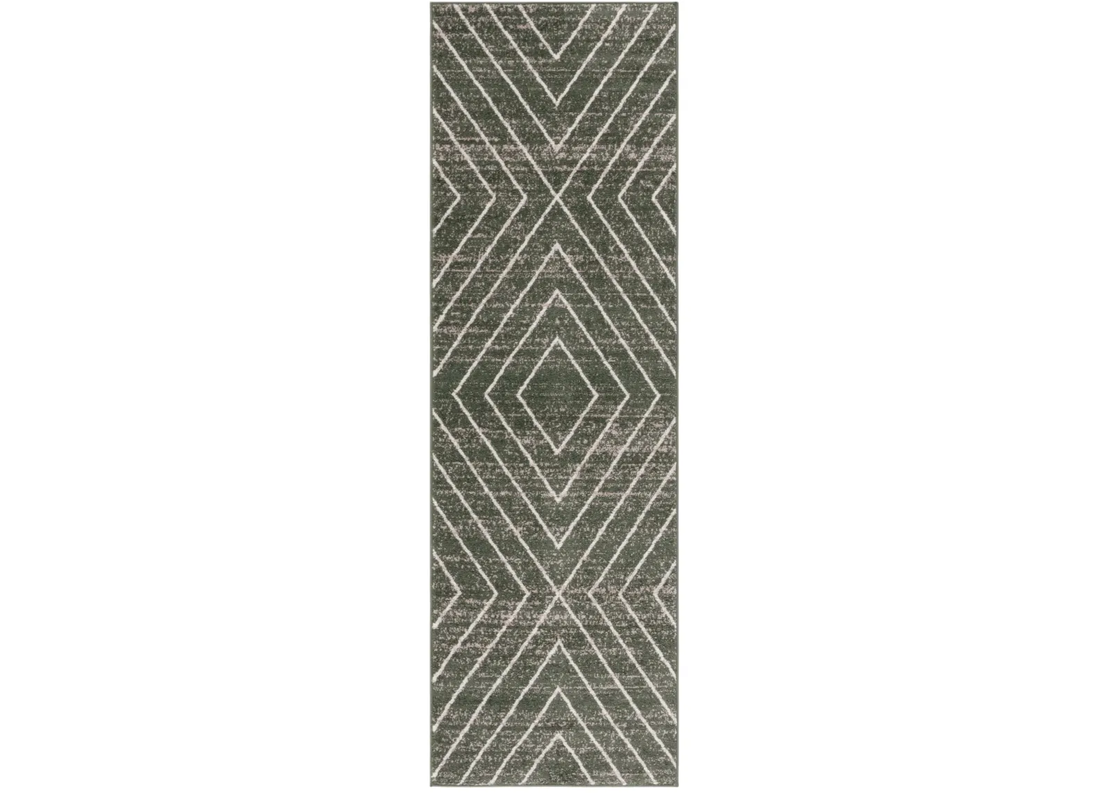 ADIRONDACK 251 DARK GREEN  2'-6' x 8' Runner Rug