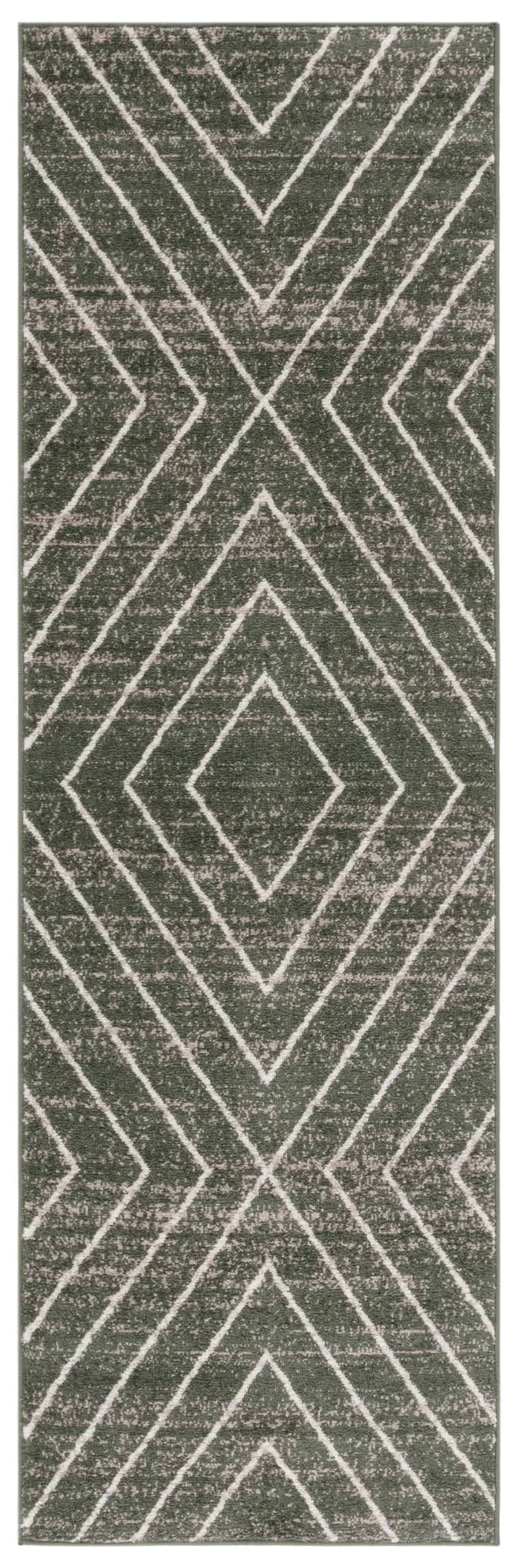 ADIRONDACK 251 DARK GREEN  2'-6' x 8' Runner Rug