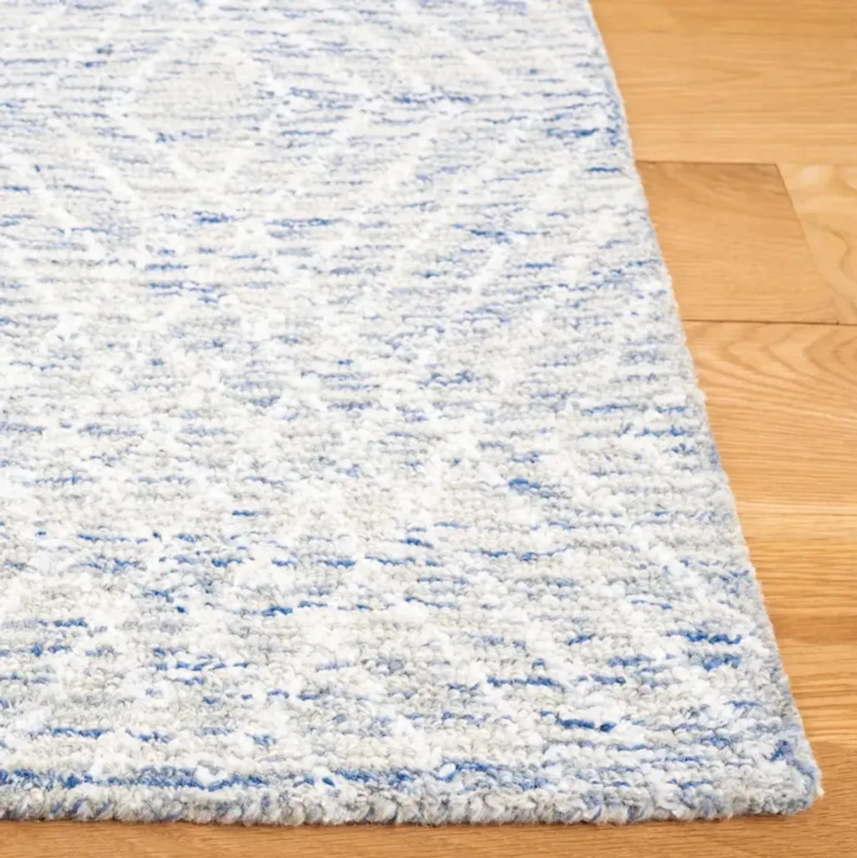 ABSTRACT 499 BLUE  2'-3' x 8' Runner Rug