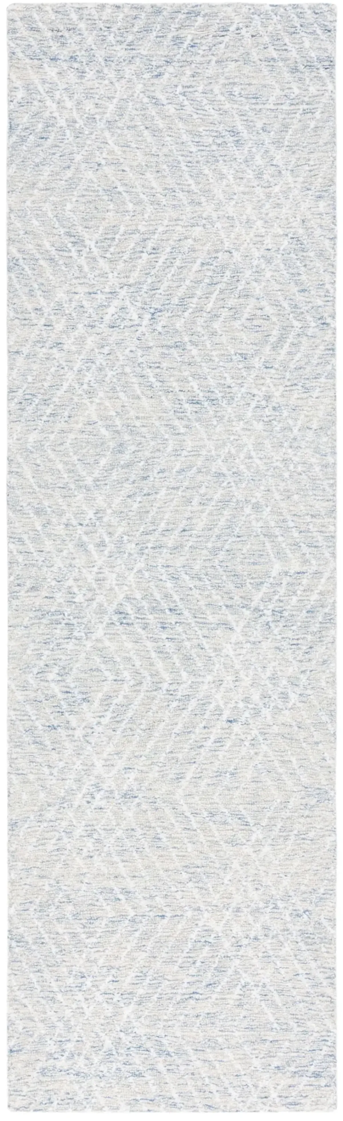 ABSTRACT 499 BLUE  2'-3' x 8' Runner Rug