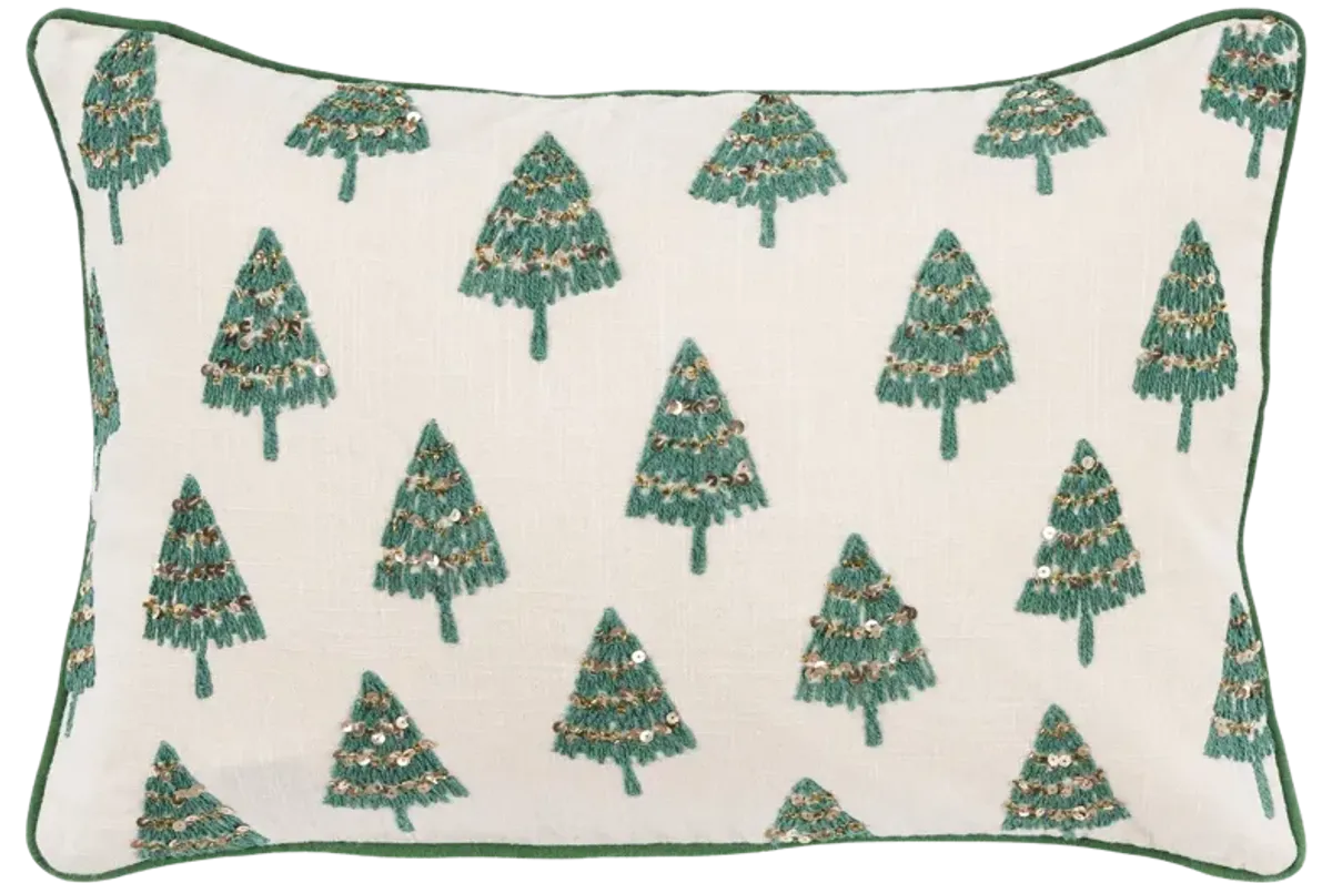 HOLIDAY 2021 Trees Natural  Pillow