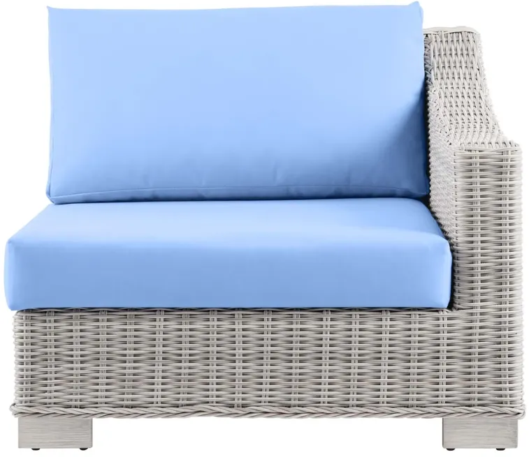 Conway Outdoor Patio Wicker Rattan Right-Arm Chair