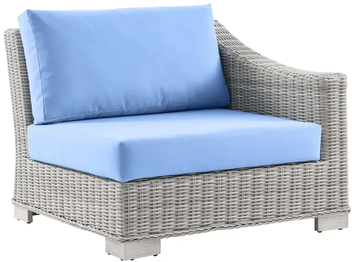 Conway Outdoor Patio Wicker Rattan Right-Arm Chair