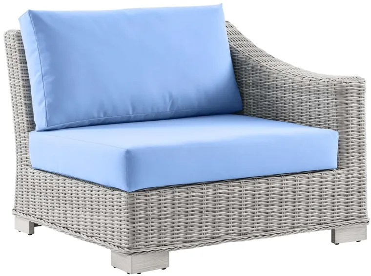 Conway Outdoor Patio Wicker Rattan Right-Arm Chair