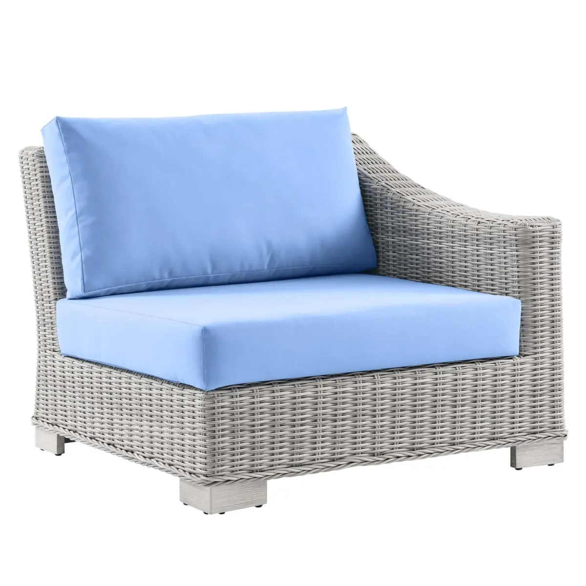 Conway Outdoor Patio Wicker Rattan Right-Arm Chair