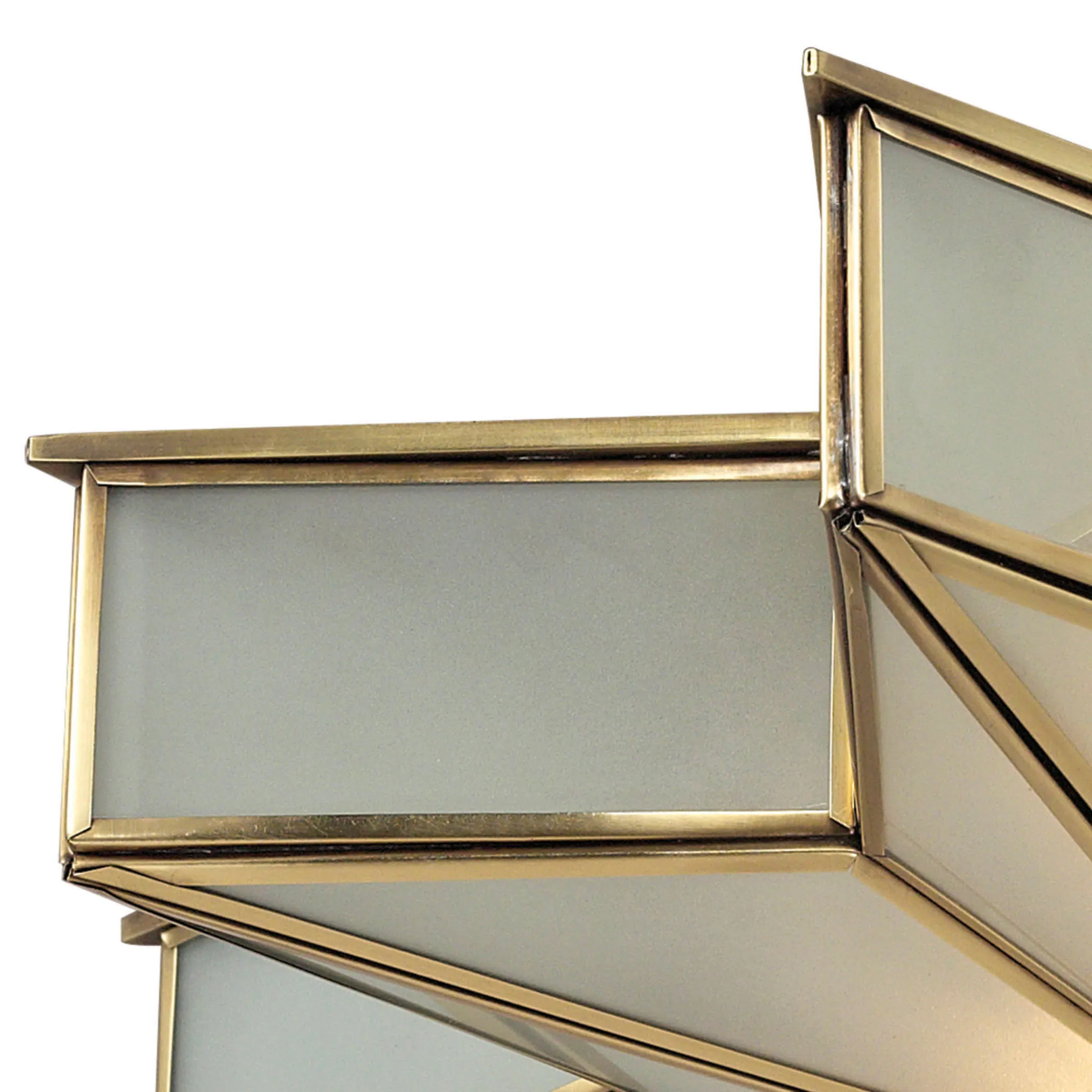 Decostar 21" Wide 3-Light Flush Mount - Brushed Brass