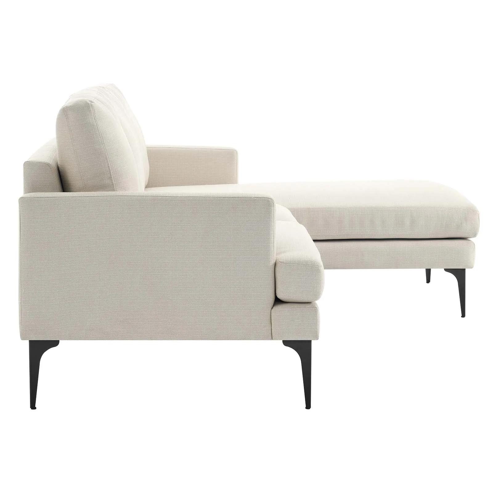 Evermore Right-Facing Upholstered Fabric Sectional