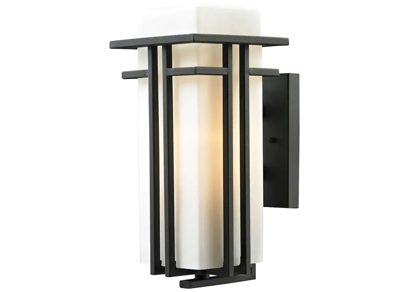 Croftwell 15" High 1-Light Outdoor Sconce - Textured Matte Black