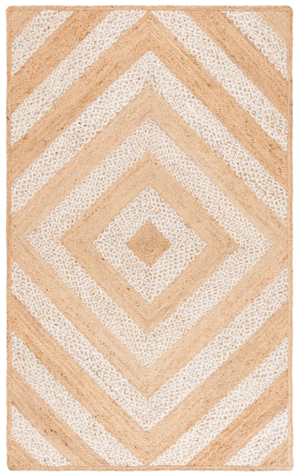 NATURAL FIBER Hand loomed 4' x 6' area rug