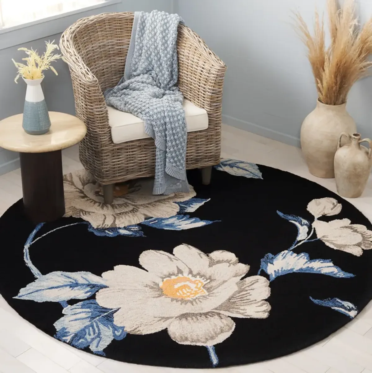 JARDIN Hand Tufted 6' x 6' Round area rug