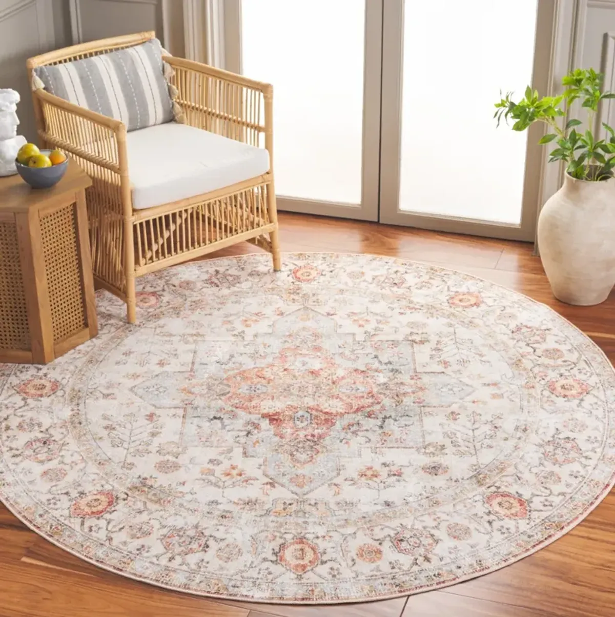 ARIZONA 305 BEIGE  6' x 6' Round Round Rug