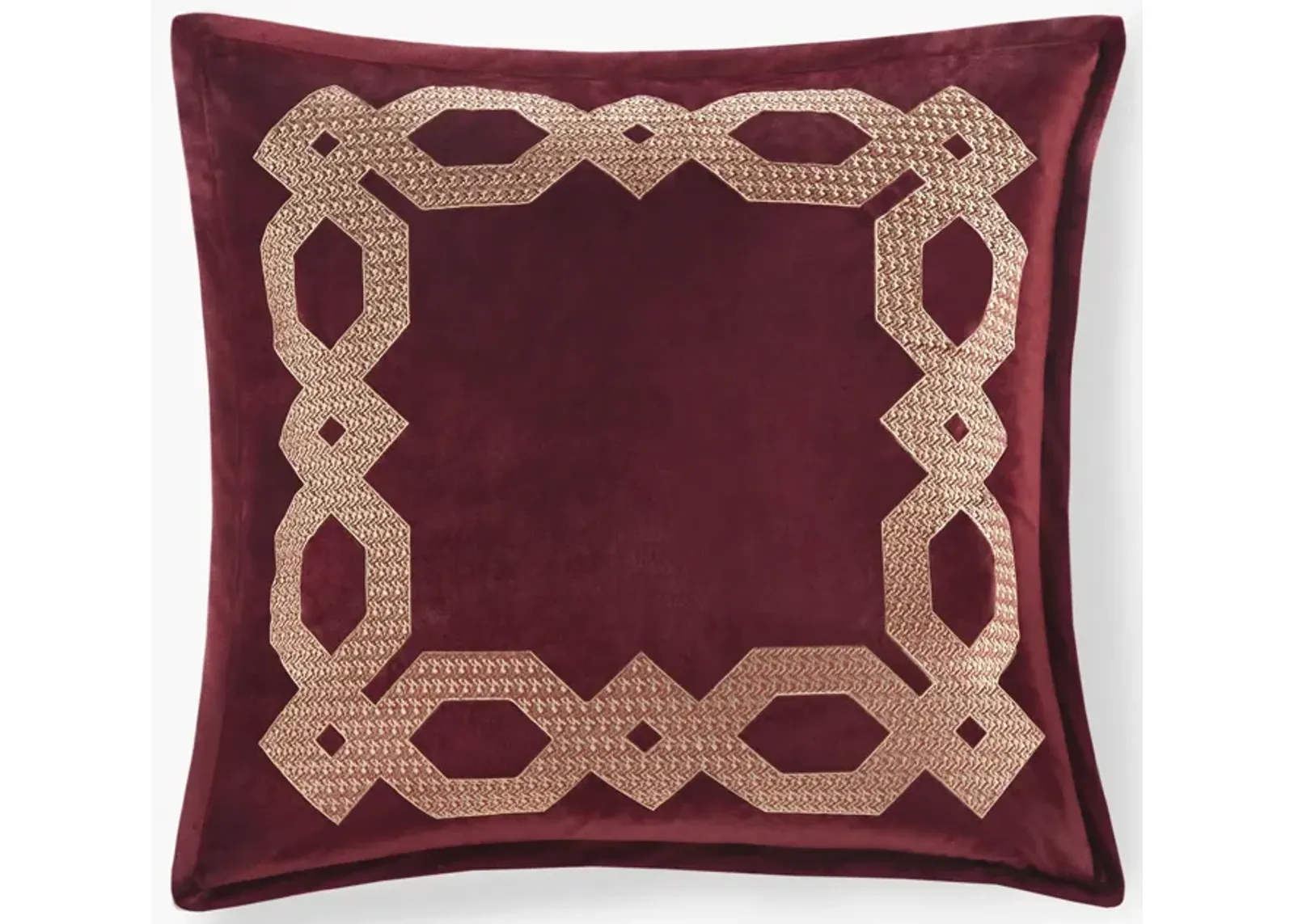 Croscill Classics Clermont Burgundy European Pillow Sham