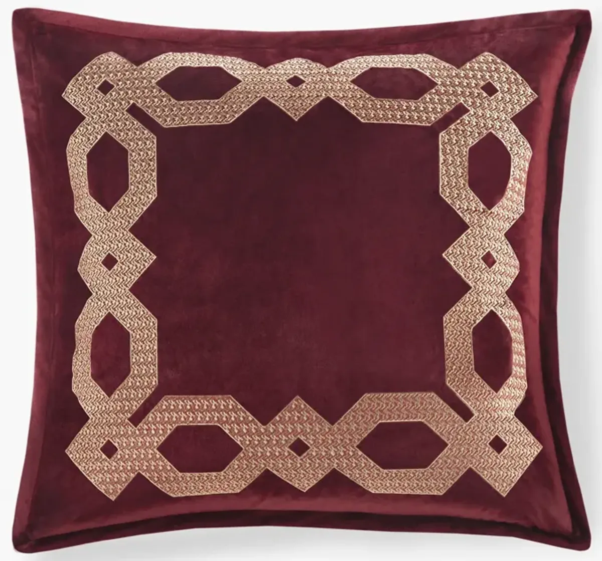 Croscill Classics Clermont Burgundy European Pillow Sham