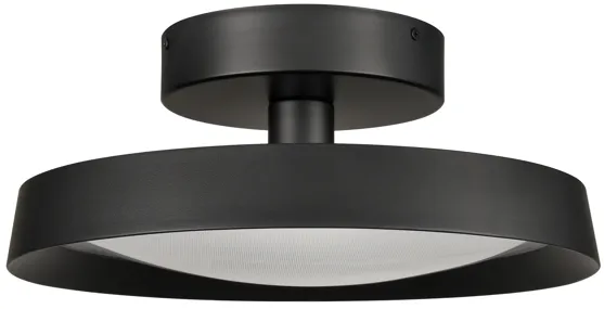 Nancy 13.75" WideLED Semi Flush Mount - Matte Black