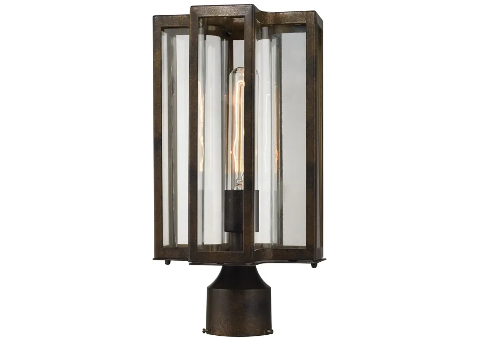 Bianca 15" High 1-Light Outdoor Post Light - Hazelnut Bronze