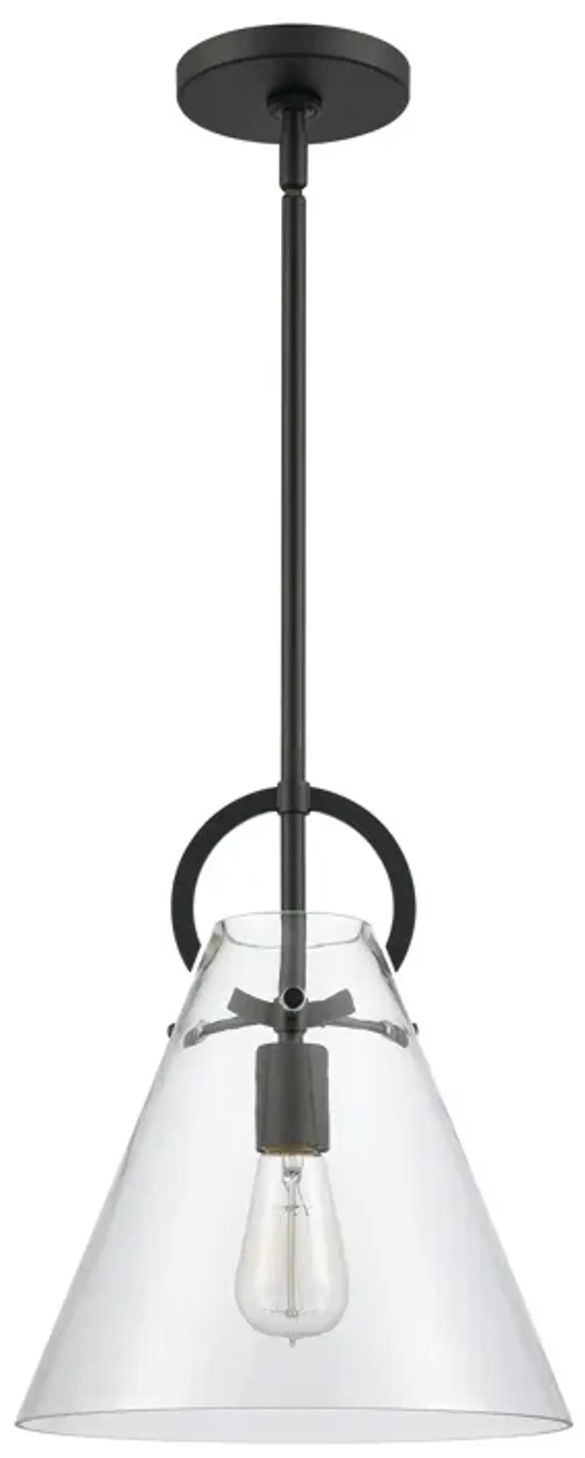 Gabby 11" Wide 1-Light Mini Pendant - Matte Black