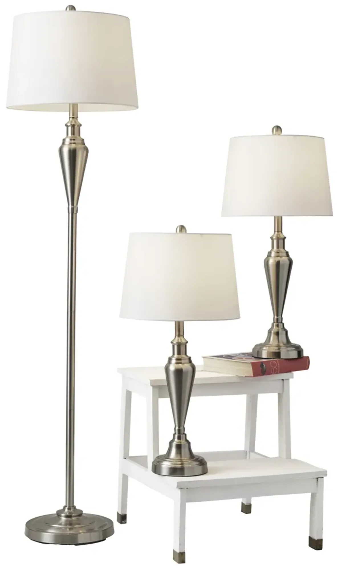 Glendale 3 Piece Floor and Table Lamp Set