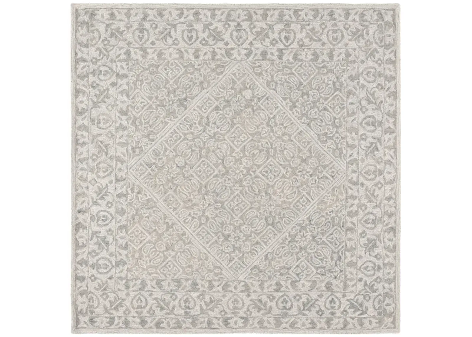 DIP DYE 151 GREY  7' x 7' Square Square Rug