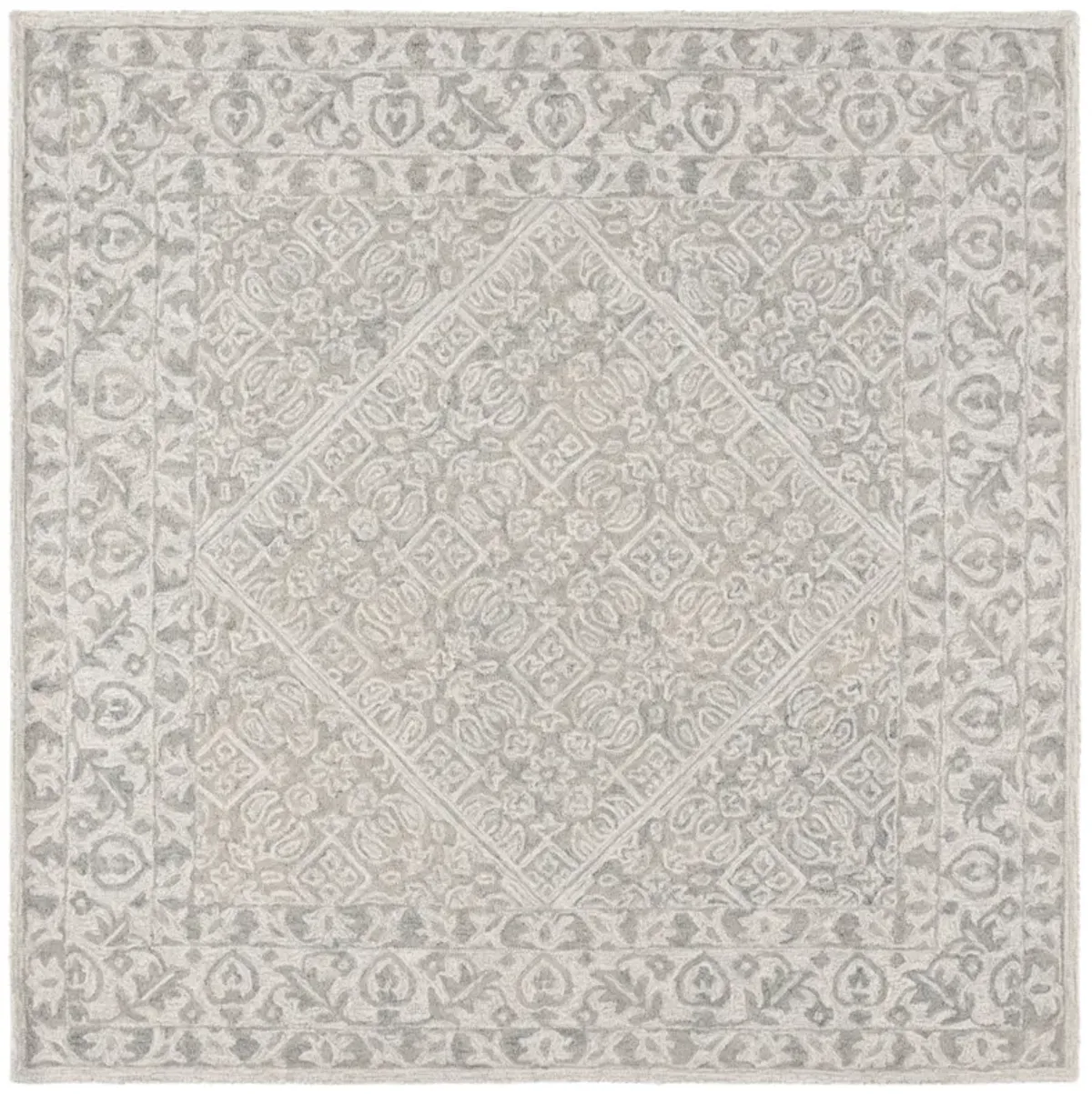 DIP DYE 151 GREY  7' x 7' Square Square Rug