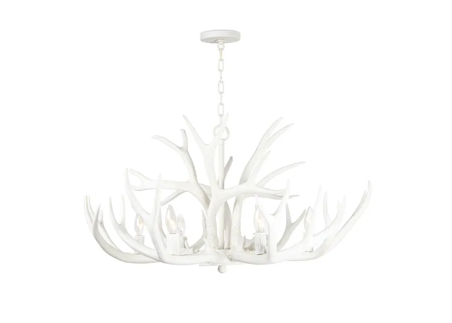 Antler Chandelier (White)