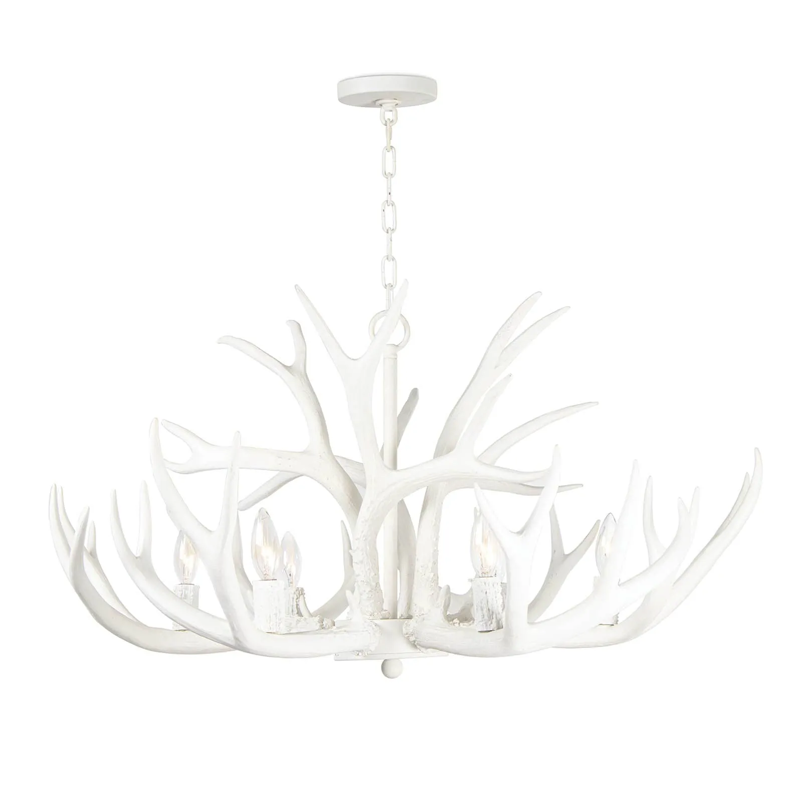 Antler Chandelier (White)