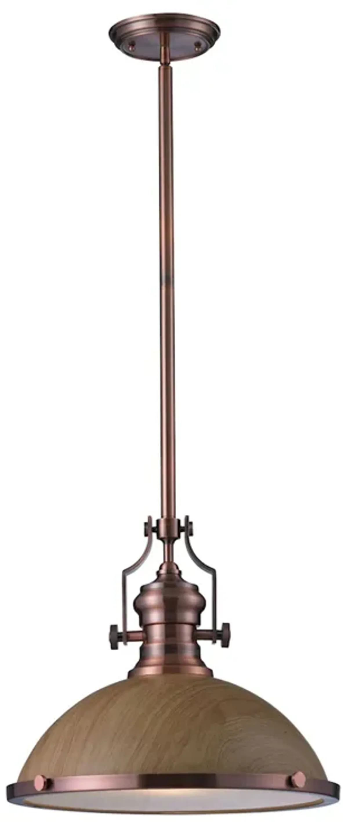Chadwick 1-Light Pendant in Antique Copper