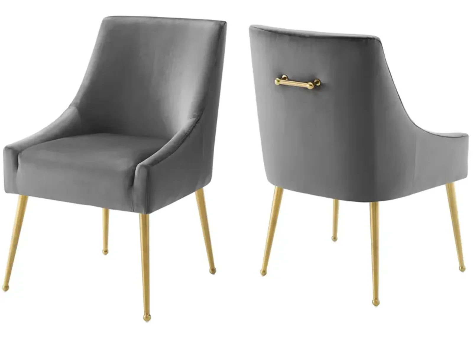 Discern Upholstered Performance Velvet Dining Chair Set of 2