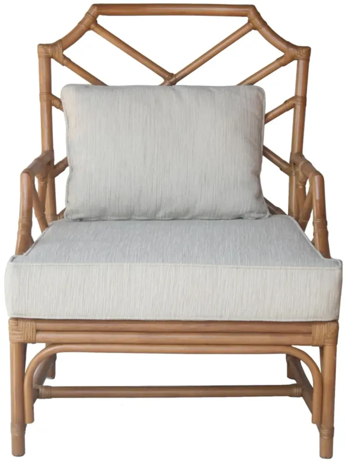 Kara Rattan Accent Arm Chair, Canary Brown