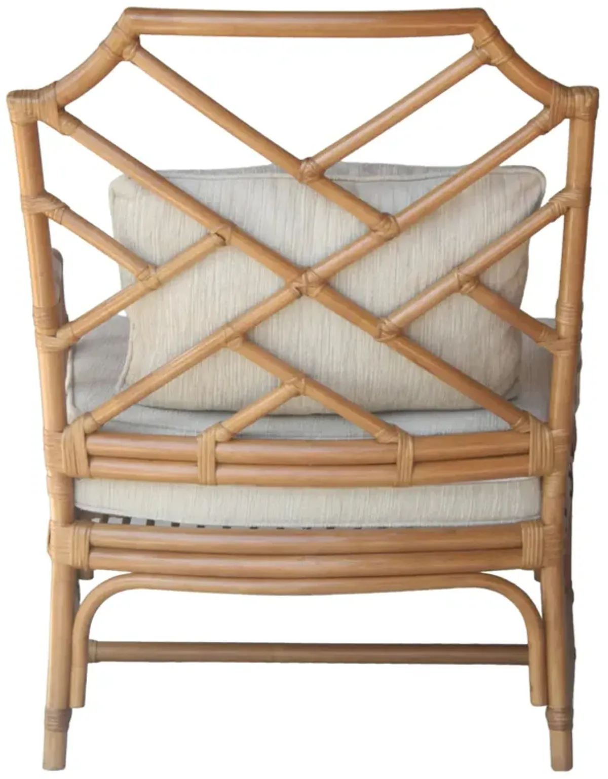 Kara Rattan Accent Arm Chair, Canary Brown