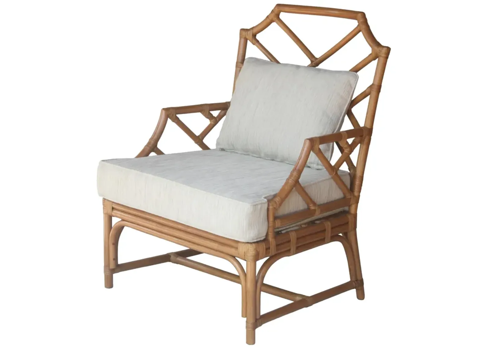 Kara Rattan Accent Arm Chair, Canary Brown