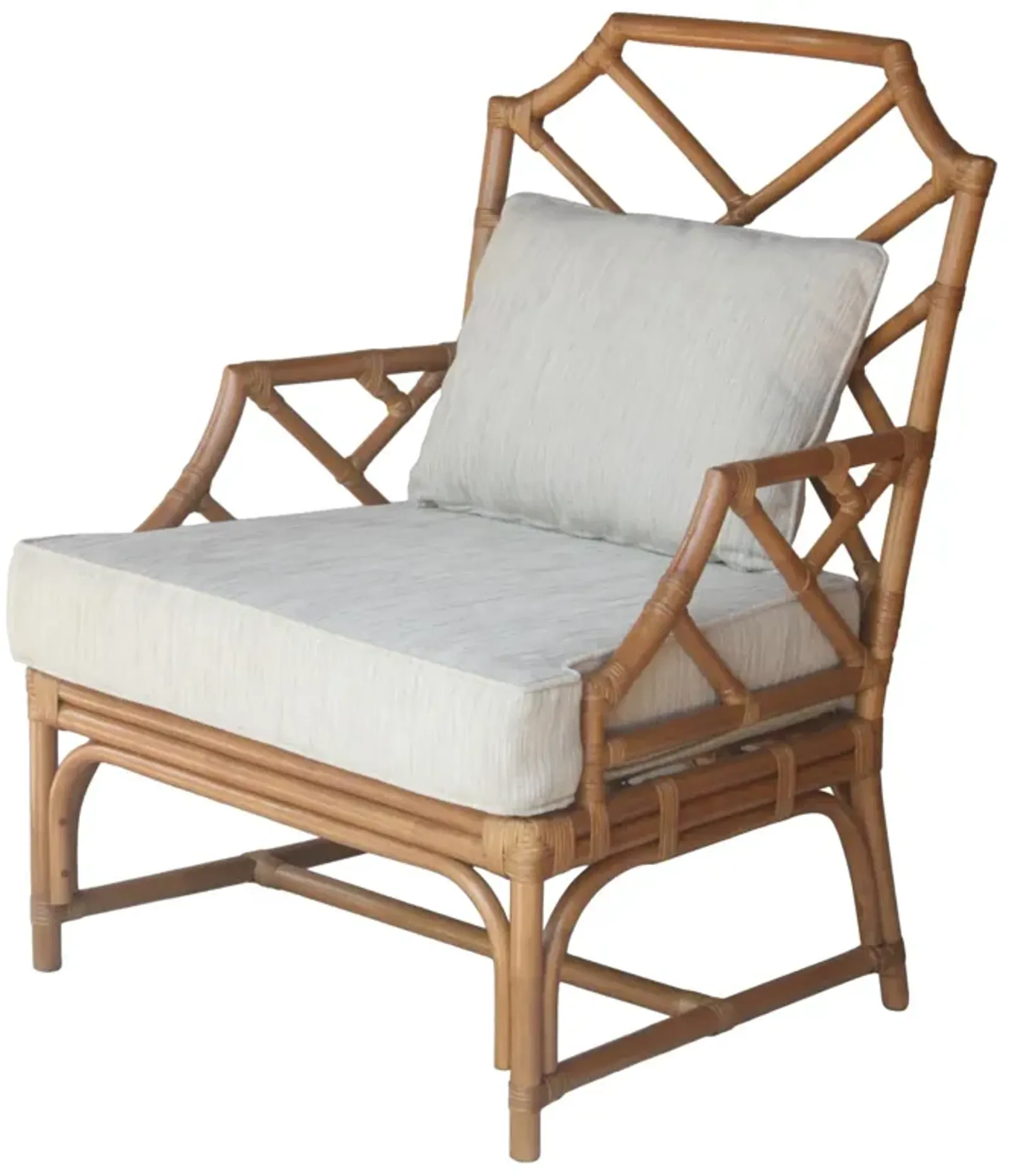 Kara Rattan Accent Arm Chair, Canary Brown