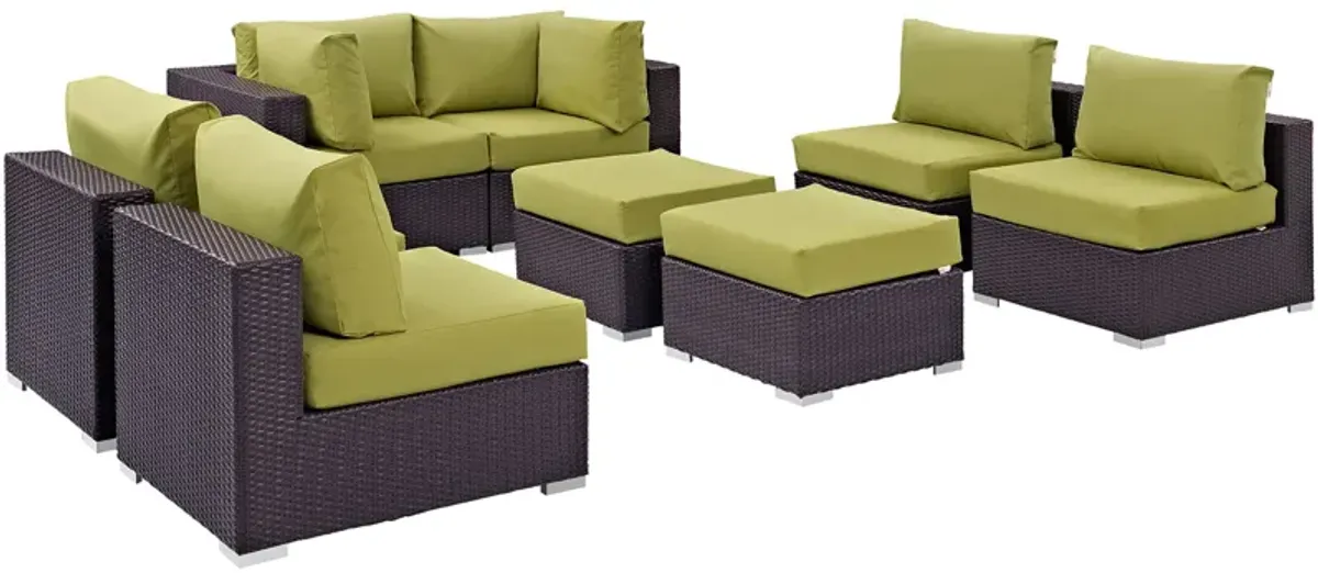 Convene 8 Piece Outdoor Patio Sectional Set