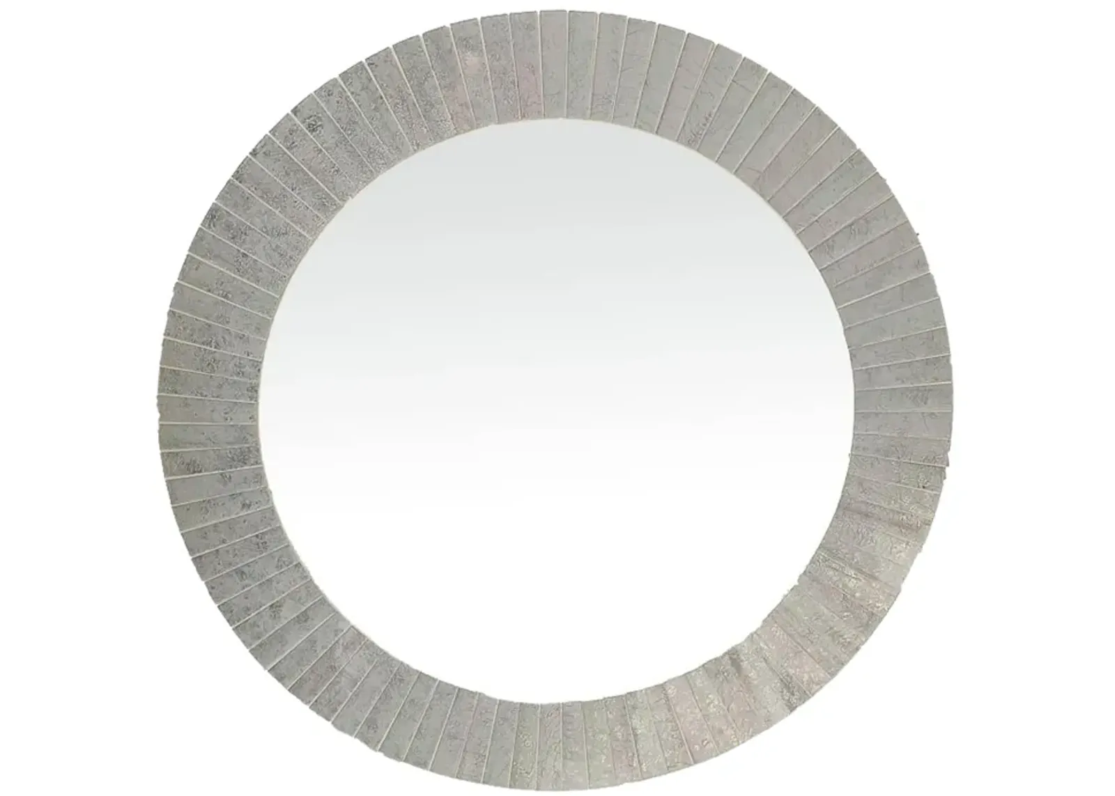 Mosaic 24" Rnd Tiled Mirror Chmpg