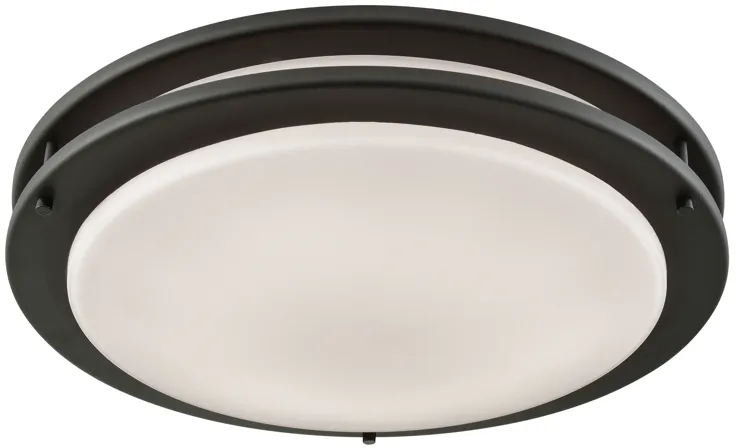 Clarion 14" Wide 1-Light Flush Mount - Oil Rubbed Bronze