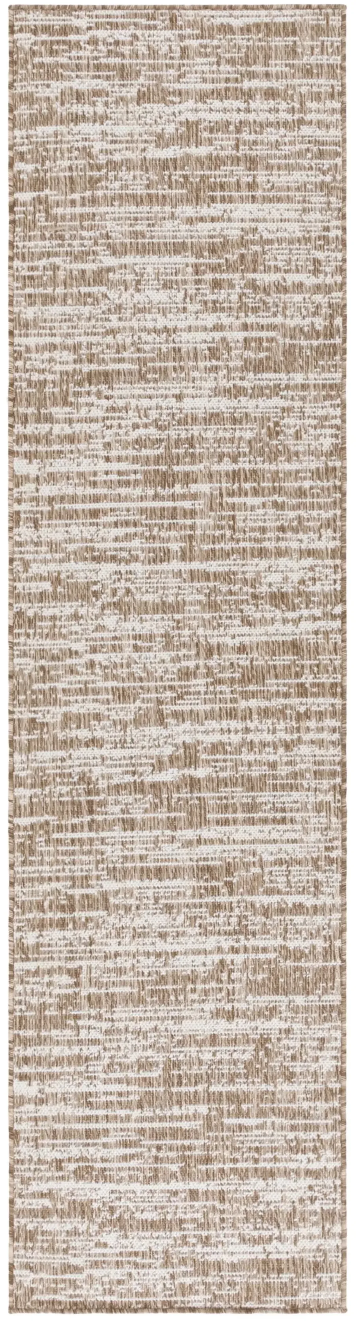 BEACH HOUSE 424 BROWN  2' x 8' Runner Rug