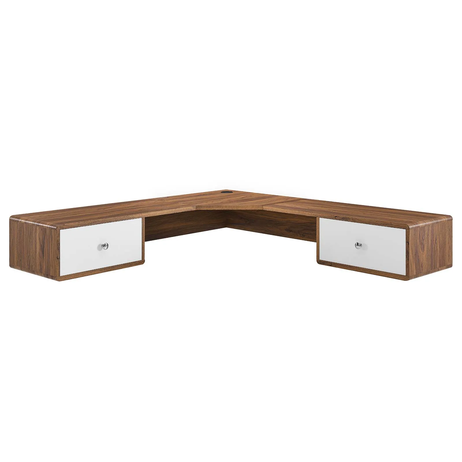 Transmit 55" Wall Mount Corner Wood Office Desk